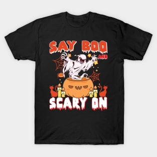 Happy Halloween Say Boo T-Shirt